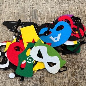Superhero Party Mask Set - Multicolor